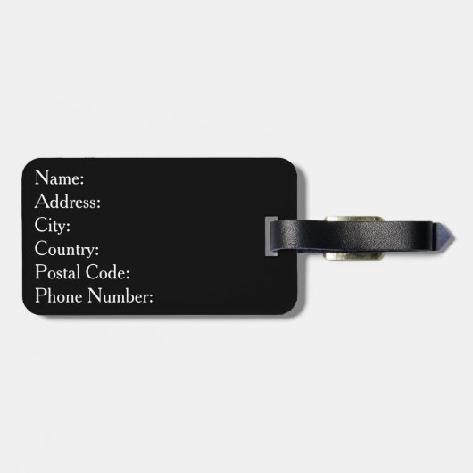 Total Solar Eclipse USA 8 april 2024 Bagagelabel (Achterkant horizontaal)