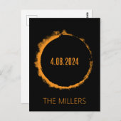 Total Solar Eclipse USA 8 april 2024 Briefkaart (Voorkant / Achterkant)