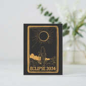 Total Solar Eclipse USA 8 april 2024 Celestial Briefkaart (Staand voorkant)