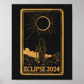 Total Solar Eclipse USA 8 april 2024 Celestial Poster (Voorkant)