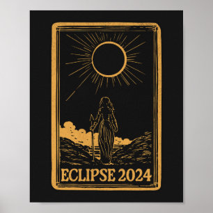 Total Solar Eclipse USA 8 april 2024 Celestial Poster