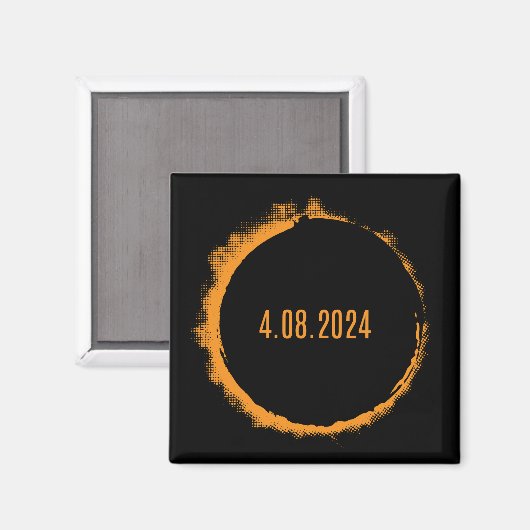 Total Solar Eclipse USA 8 april 2024 Magneet (Voorkant / Achterkant)