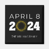 Total Solar Eclipse USA 8 april 2024 Magneet (Voorkant)