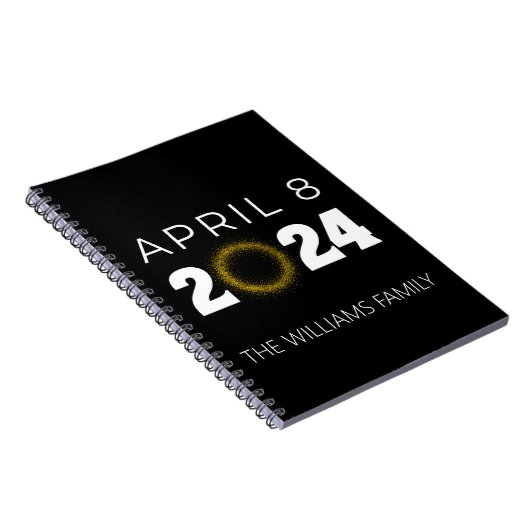 Total Solar Eclipse USA 8 april 2024 Notitieboek (Rechterzijde)