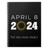 Total Solar Eclipse USA 8 april 2024 Notitieboek (Voorkant)