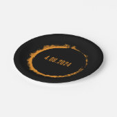 Total Solar Eclipse USA 8 april 2024 Papieren Bordje (Gekanteld)