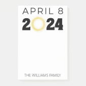 Total Solar Eclipse USA 8 april 2024 Post-it® Notes (Voorkant)