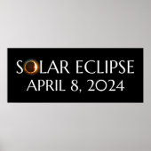 Total Solar Eclipse USA 8 april 2024 Poster (Voorkant)