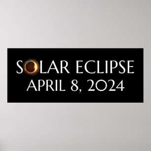 Total Solar Eclipse USA 8 april 2024 Poster