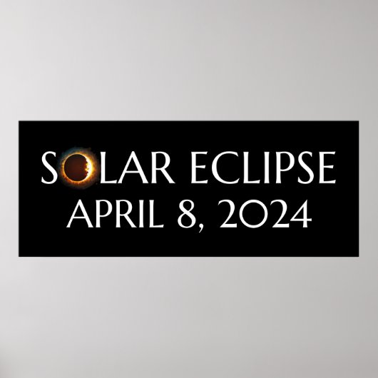 Total Solar Eclipse USA 8 april 2024 Poster (Voorkant)