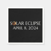 Total Solar Eclipse USA 8 april 2024 Servet (Voorkant)