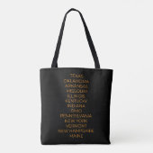 Total Solar Eclipse USA 8 april 2024 Tote Bag (Achterkant)