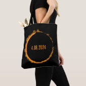 Total Solar Eclipse USA 8 april 2024 Tote Bag (Dichtbij)