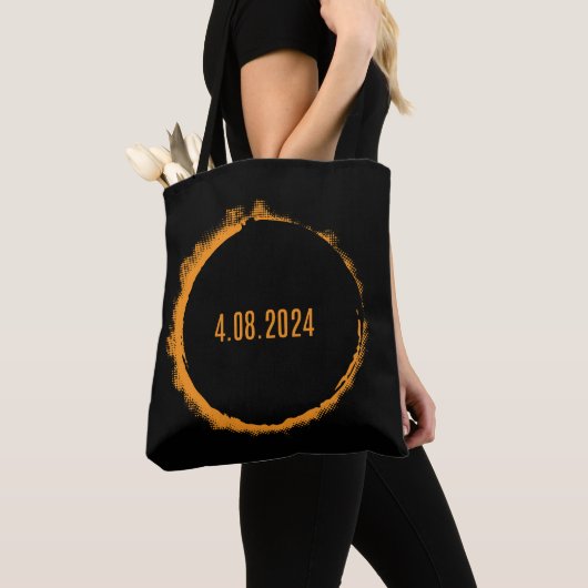 Total Solar Eclipse USA 8 april 2024 Tote Bag (Dichtbij)