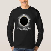 Total Solar Eclipse Vermont 2024 American Totality T-shirt (Voorkant)