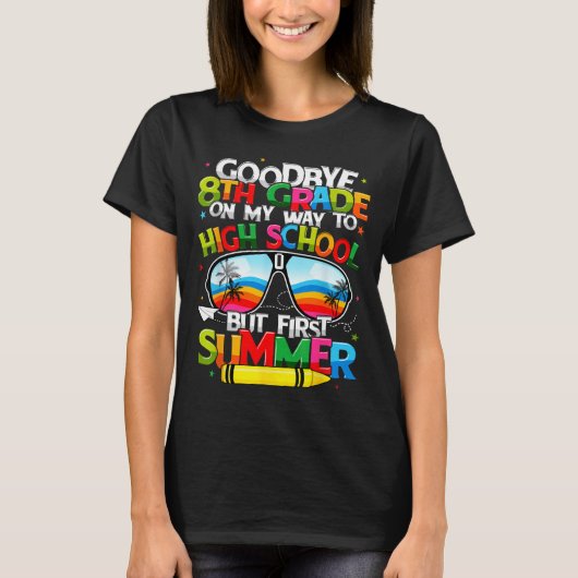 Totale Afscheid van de 8e klas naar de middelbare  T-shirt (Voorkant)