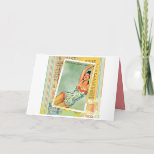 Totale Betty Vintage Card Kaart