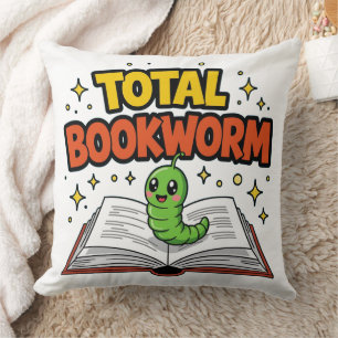 Totale Boekenwurm Kussen