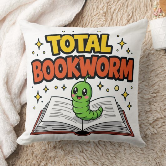 Totale Boekenwurm Kussen (Deken)