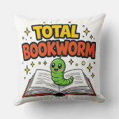 Totale Boekenwurm Kussen (Achterkant)
