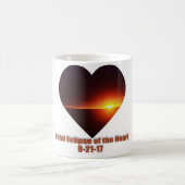 Totale ecclipse van de Mok hartkoffie (Center)