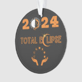 Totale eclips 2024 ornament (voorkant)