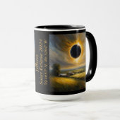 Totale eclips van de zon GPS coördinaten Naam Mok (Voorkant rechts)