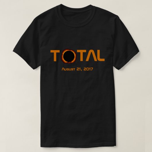 Totale gebeurtenis met zonnecrisis t-shirt (Design voorkant)