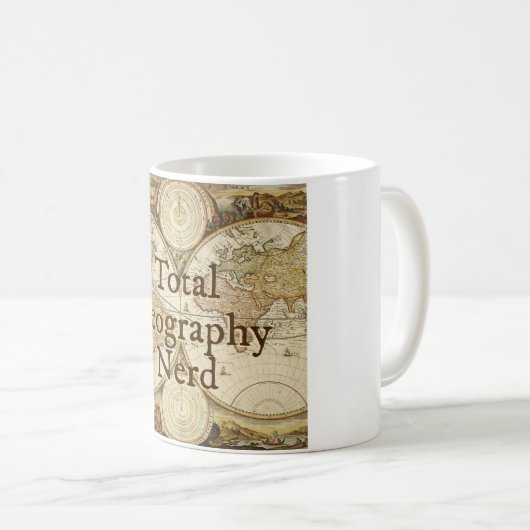 Totale geografische mok Nerd (Voorkant rechts)