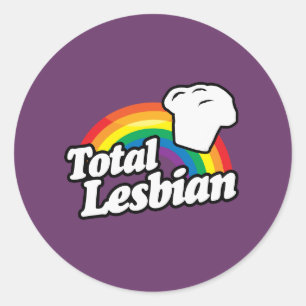 TOTALE LESBIANENMUFFIN - WIT - (2).png Ronde Sticker