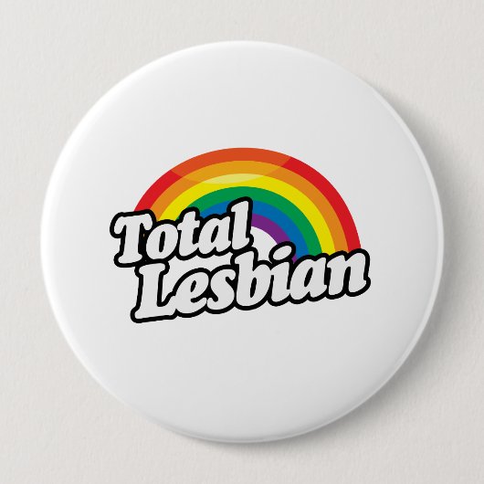 TOTALE LESBIEN RONDE BUTTON 4,0 CM (Voorkant)