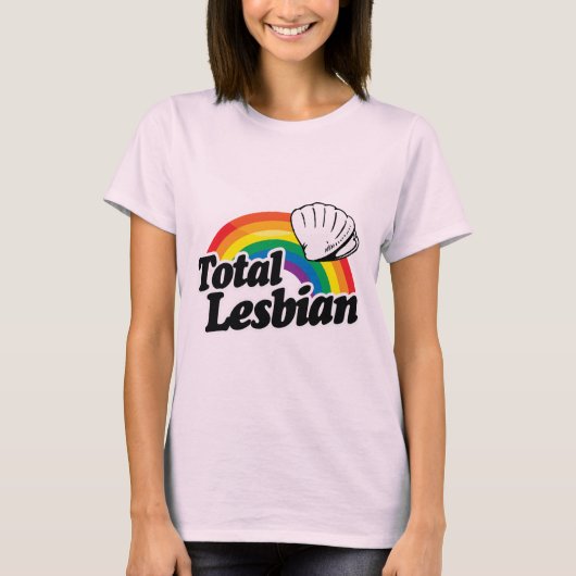 TOTALE LESBIEN SCHELP - WIT -.png T-shirt (Voorkant)