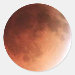 Totale Maansverduistering (14) 1:07am April 15, 20 Ronde Sticker