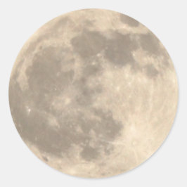 Totale Maansverduistering (1) 11:09pm 14 april 201 Ronde Sticker