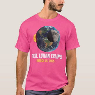 Totale Maansverduistering 2025 Bloedmaan 14 Maart  T-shirt