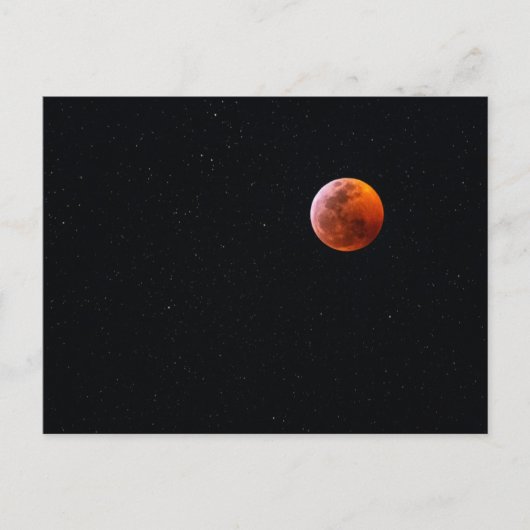 Totale Maansverduistering met Bloedmaan | Big Isla Briefkaart (Voorkant)