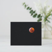 Totale Maansverduistering met Bloedmaan | Big Isla Briefkaart (Staand voorkant)