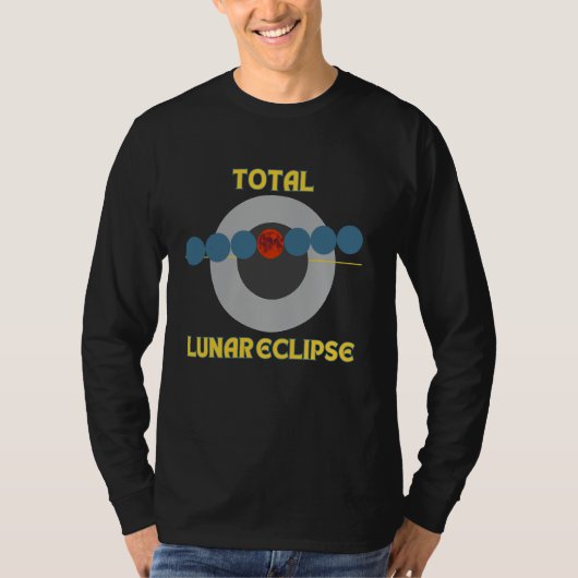 Totale maansverduistering t-shirt (Voorkant)