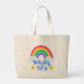Totale regenbooggrote canvas tas van 80 s (Achterkant)