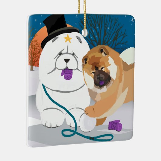 TOTALE S-   MITTENChow-versiering Keramisch Ornament (Rechts)