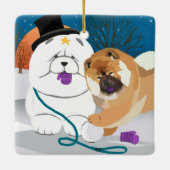 TOTALE S-   MITTENChow-versiering Keramisch Ornament (Achterkant)