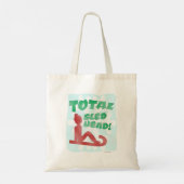 Totale Sled Head Funny Holiday Logo Fun Motto Tote Bag (Achterkant)