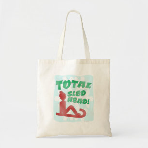Totale Sled Head Funny Holiday Logo Fun Motto Tote Bag