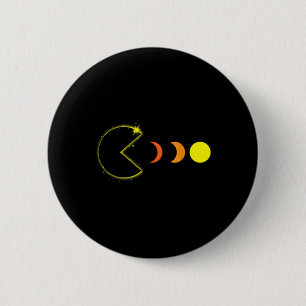 Totale Solar Eclipse 2024 Party Grappige Gamer Fas Ronde Button 5,7 Cm