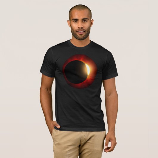Totale Solar Eclipse Astronomer Fire Ring T-shirt (Voorkant volledig)