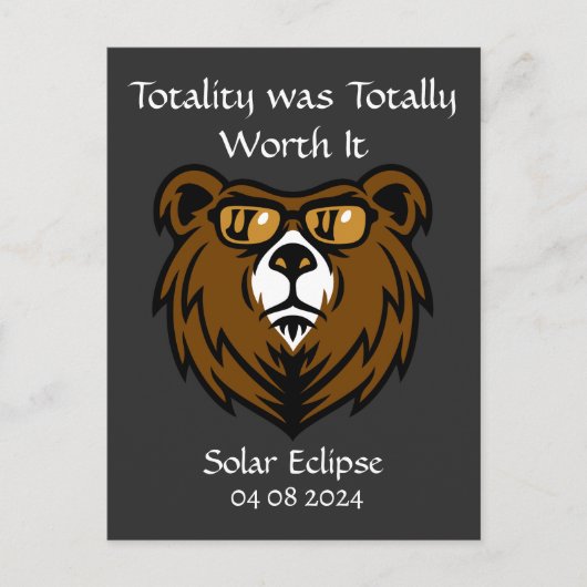 Totale Solar Eclipse Beer Eclipse Viewer Briefkaart (Voorkant)