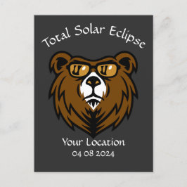 Totale Solar Eclipse Beer Eclipse Viewer Briefkaart