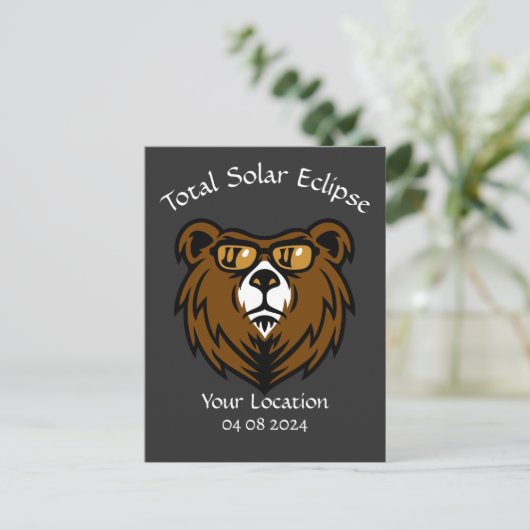 Totale Solar Eclipse Beer Eclipse Viewer Briefkaart (Staand voorkant)
