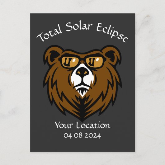 Totale Solar Eclipse Beer Eclipse Viewer Briefkaart (Voorkant)