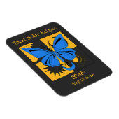 Totale Solar Eclipse Butterfly Custom Magneet (Rechterzijde)